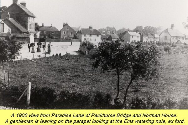 WESTBOURNE HISTORY PHOTO, PARADISE LANE, PACKHORSE, NORMAN HOUSE, CHANTRY