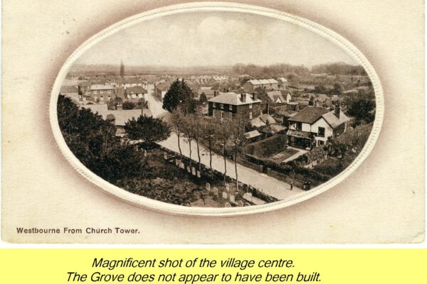 WESTBOURNE HISTORY PHOTO, CENTRE, SQUARE, GROVE, CHURCH TOWER