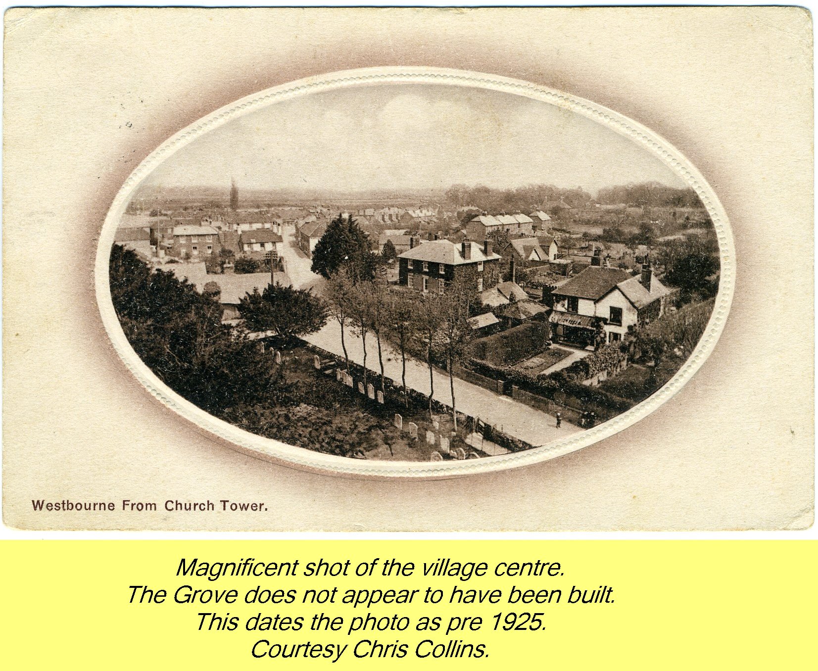 WESTBOURNE HISTORY PHOTO, CENTRE, SQUARE, GROVE, CHURCH TOWER