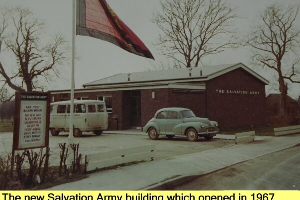 WESTBOURNE HISTORY PHOTO, SALVATION ARMY, BAND, NEW, BUILDING, 1967, LAURIE MOSS