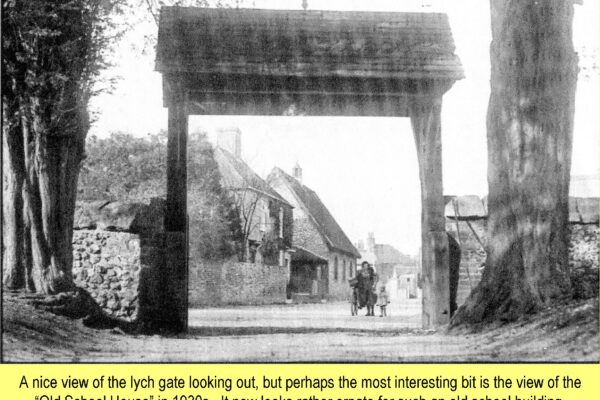 WESTBOURNE HISTORY PHOTO, OLD SCHOOL HOUSE. LYCH GATE