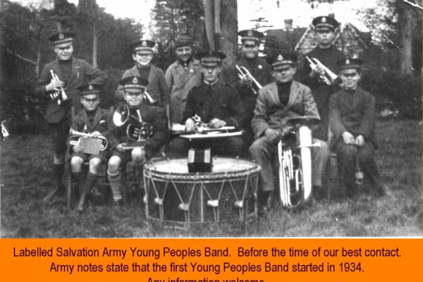 WESTBOURNE HISTORY PHOTO, SALVATION ARMY, YOUNG PEOPLES BAND